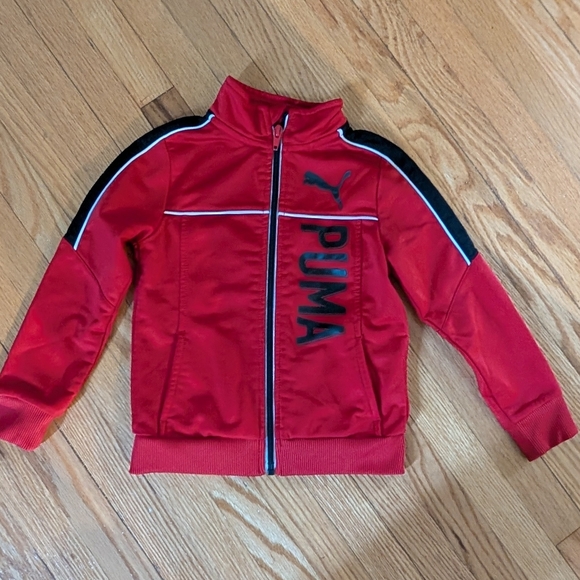 Red and Black Puma Tracksuit for Kids - Picture 2 of 6